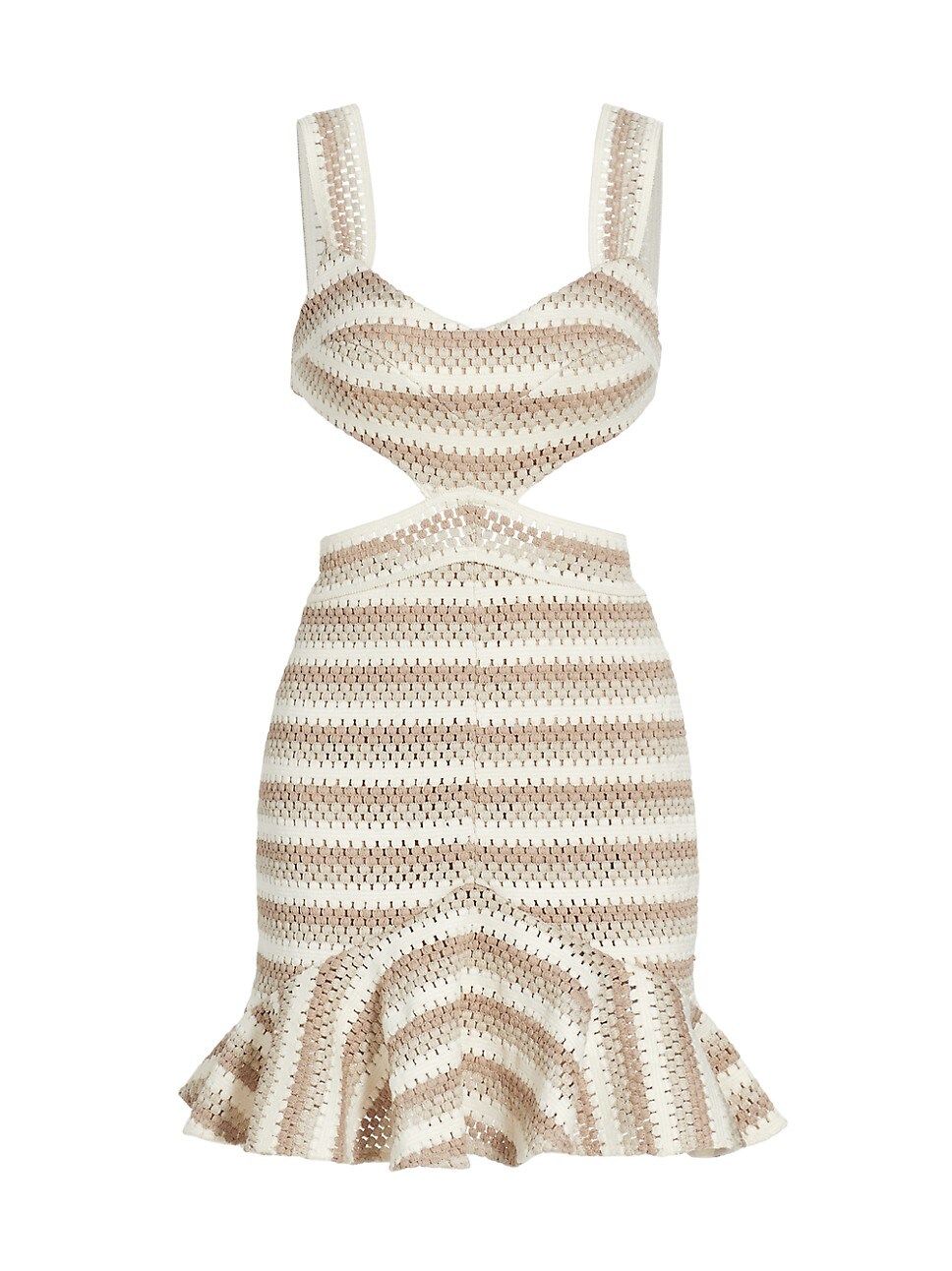Crocheted Cut-Out Minidress | Saks Fifth Avenue
