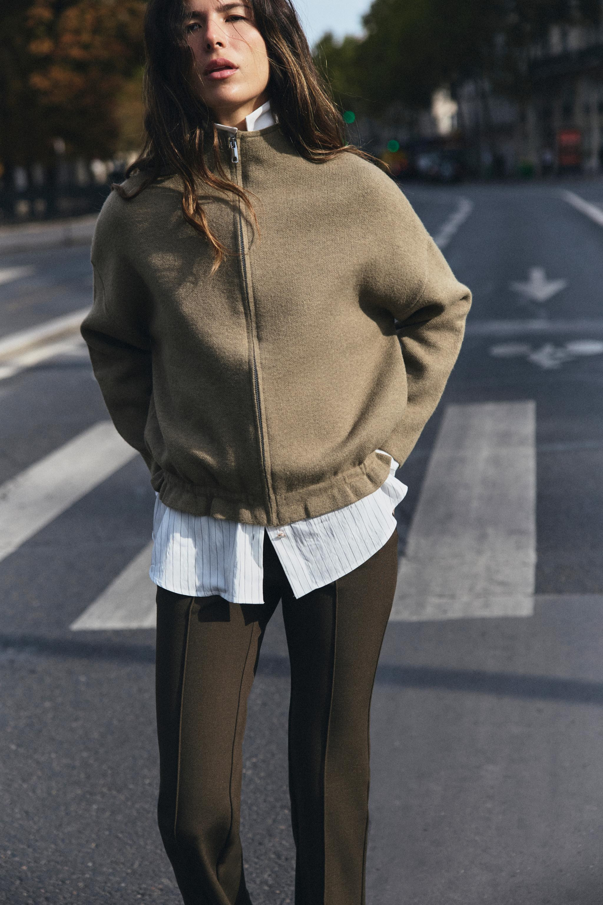 ELASTIC HEM CARDIGAN | Zara US