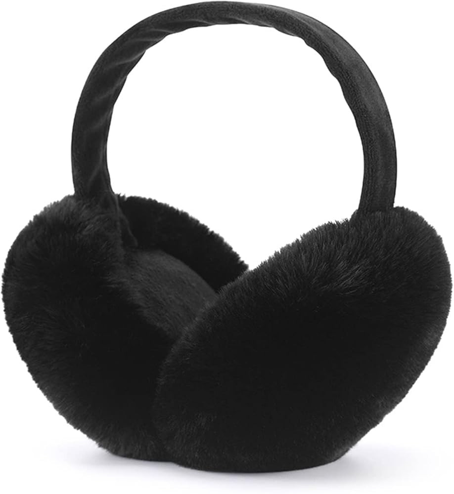 Airmoon Ear Muffs for Women - Winter Ear Warmers - Soft & Warm Cable Knit Furry Fleece Earmuffs -... | Amazon (UK)