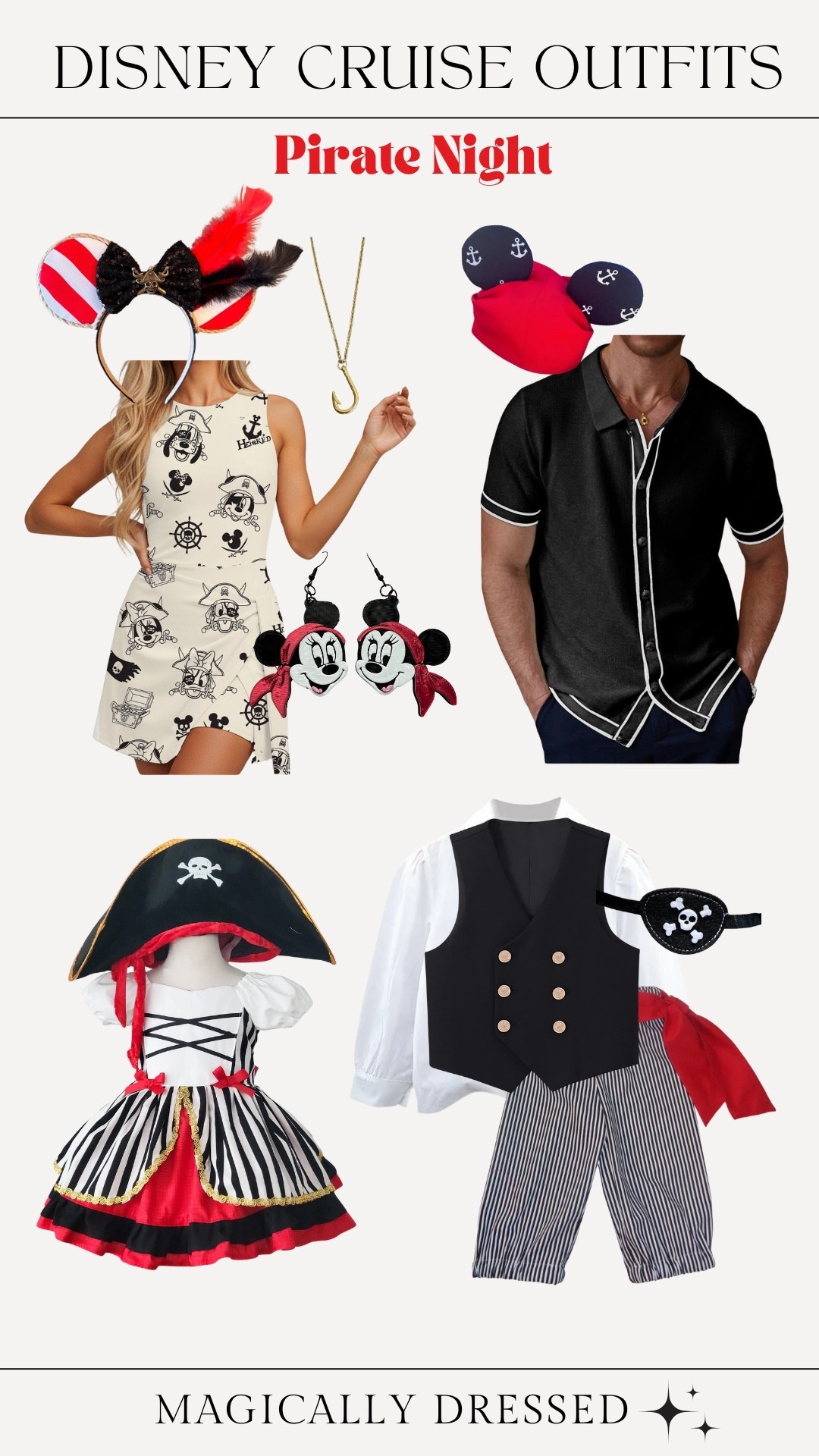 Pirate Night done right 🏴‍☠️✨

Coordinated family looks for the most fun night at sea! These outfits are festive, easy to pack, and perfect for photos on deck. ⚓️

#LTKTravel