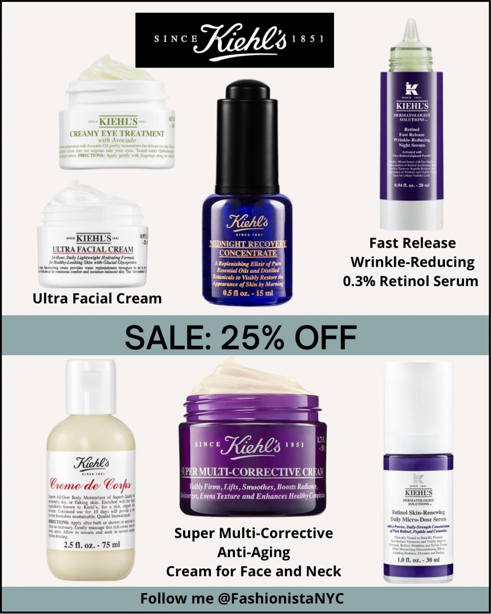 Spring clean your Skincare Routine and Shop the Friends + Family #SALE at Kiehls and SAVE 25% off on your favorites!!! Beauty - Skincare

Follow my shop @fashionistanyc on the @shop.LTK app to shop this post and get my exclusive app-only content!

#liketkit #LTKbeauty #LTKsalealert #LTKFind
@shop.ltk
https://liketk.it/44LtD
