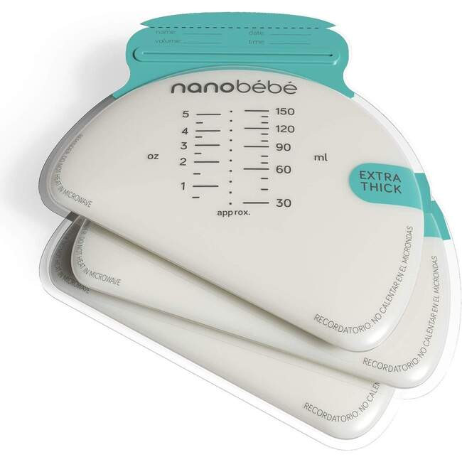 Nanobebe | Breast Milk Storage Bag Refills Count, Clear | Maisonette | Maisonette