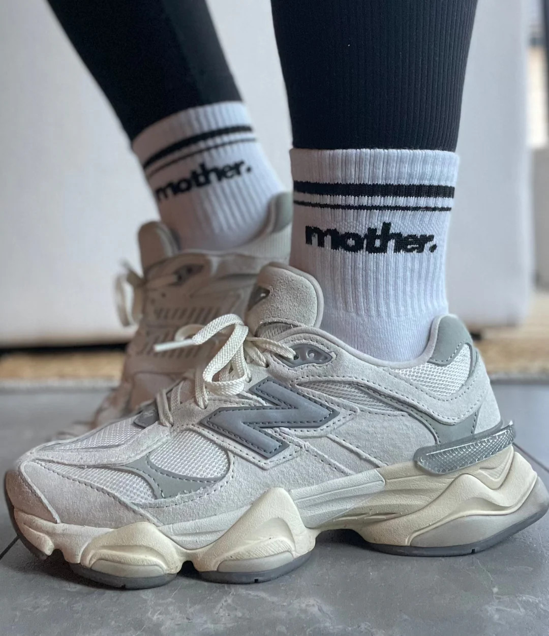 Mother. Throwback Half Crew Striped Socks | Mother Hats