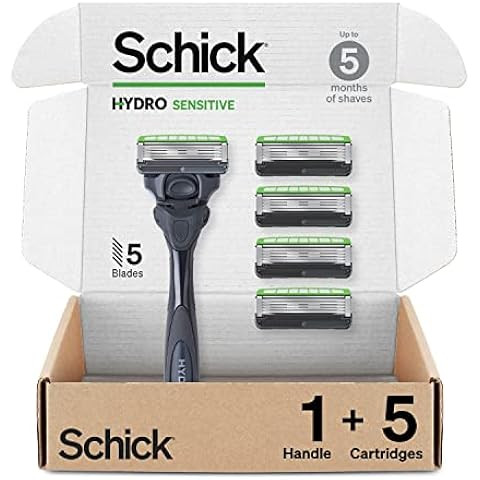 Harry's Razors for Men, 1 Handle (Charcoal) and 3 Razor Blade Refills with German Engineered 5-Bl... | Amazon (US)