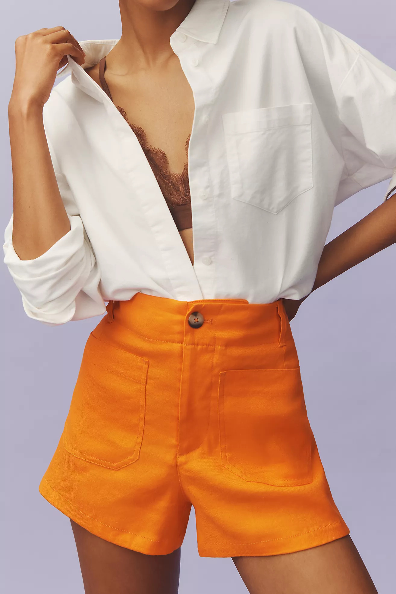 The Colette Shorts by Maeve: Linen Edition | Anthropologie (US)