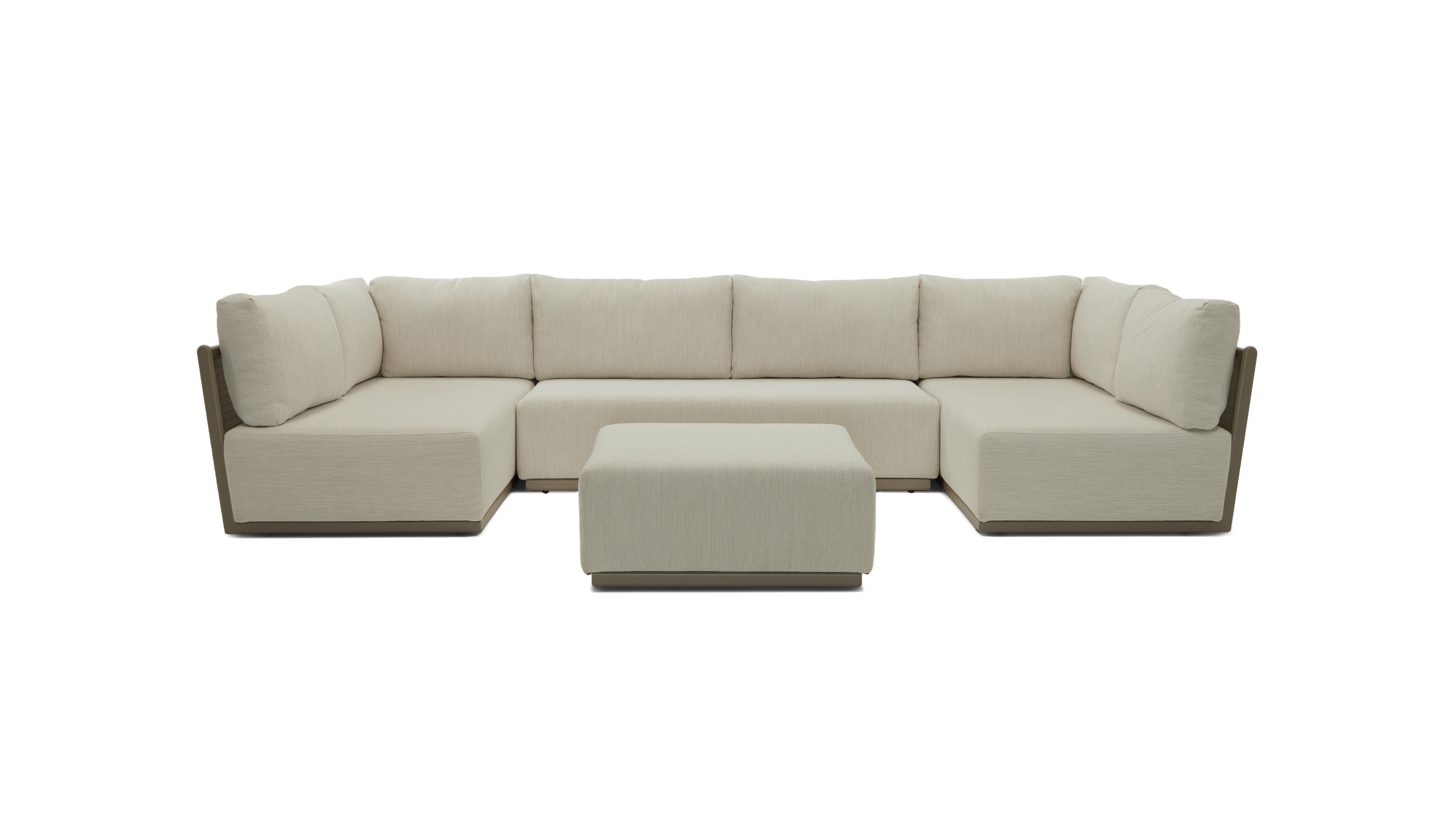 Ojai Outdoor U-Sectional with Ottoman | Joybird