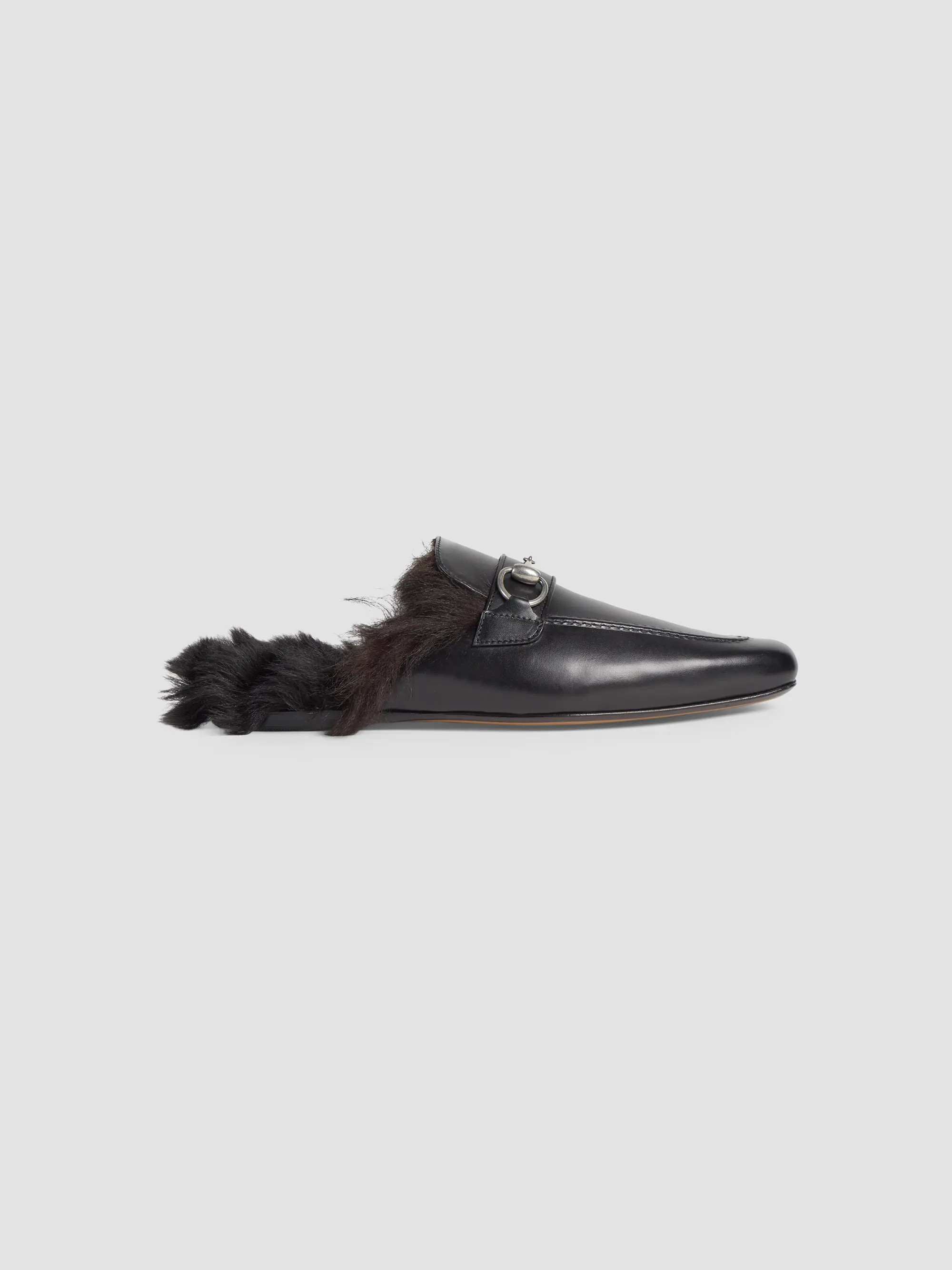 Casanova Leather & Shearling Horsebit Mules | Saks Fifth Avenue