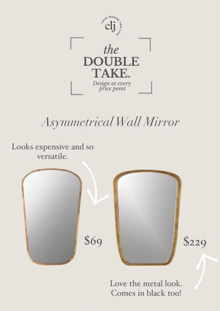 The Double Take: Asymmetrical Wall Mirror 

#LTKhome #LTKFind