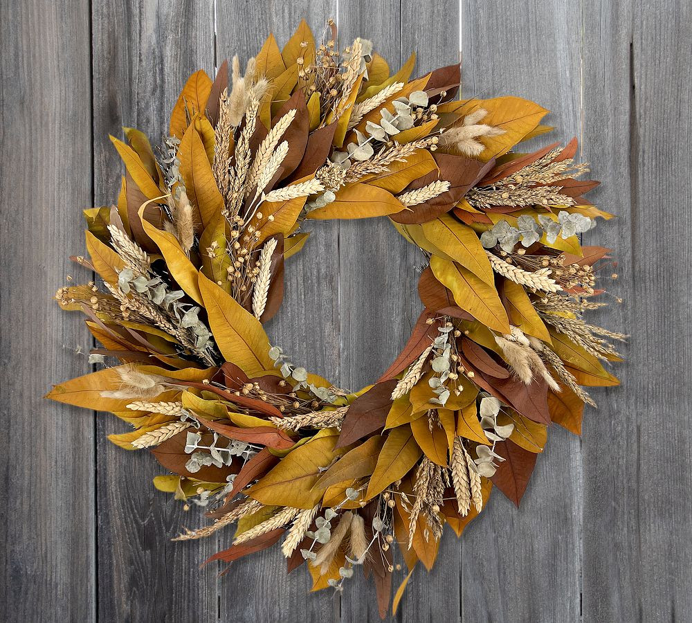 Dried Autumn Meadow Wreath | Pottery Barn (US)