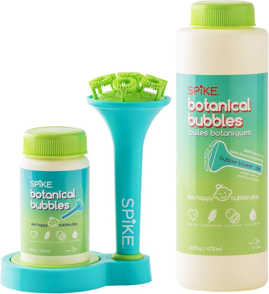 Innobaby Spike Bubble Blower & Dipping Tray with 16oz & 4oz Bubble Solutions | Amazon (US)