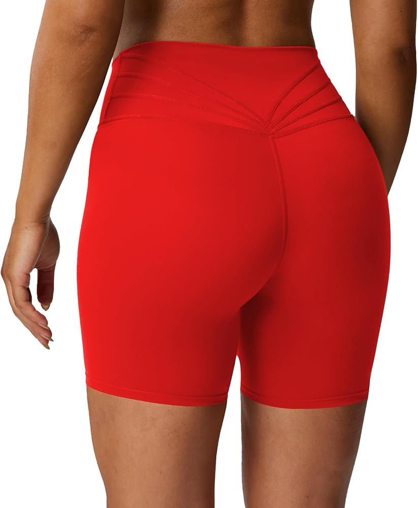 Aoxjox Trinity Workout Biker Shorts for Women Tummy Control High Waisted Exercise Athletic Gym Ru... | Amazon (US)