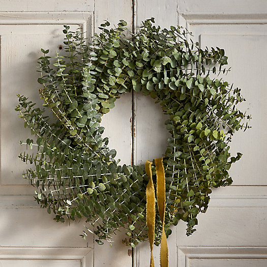 Fresh Baby Blue Eucalyptus Wreath | Terrain