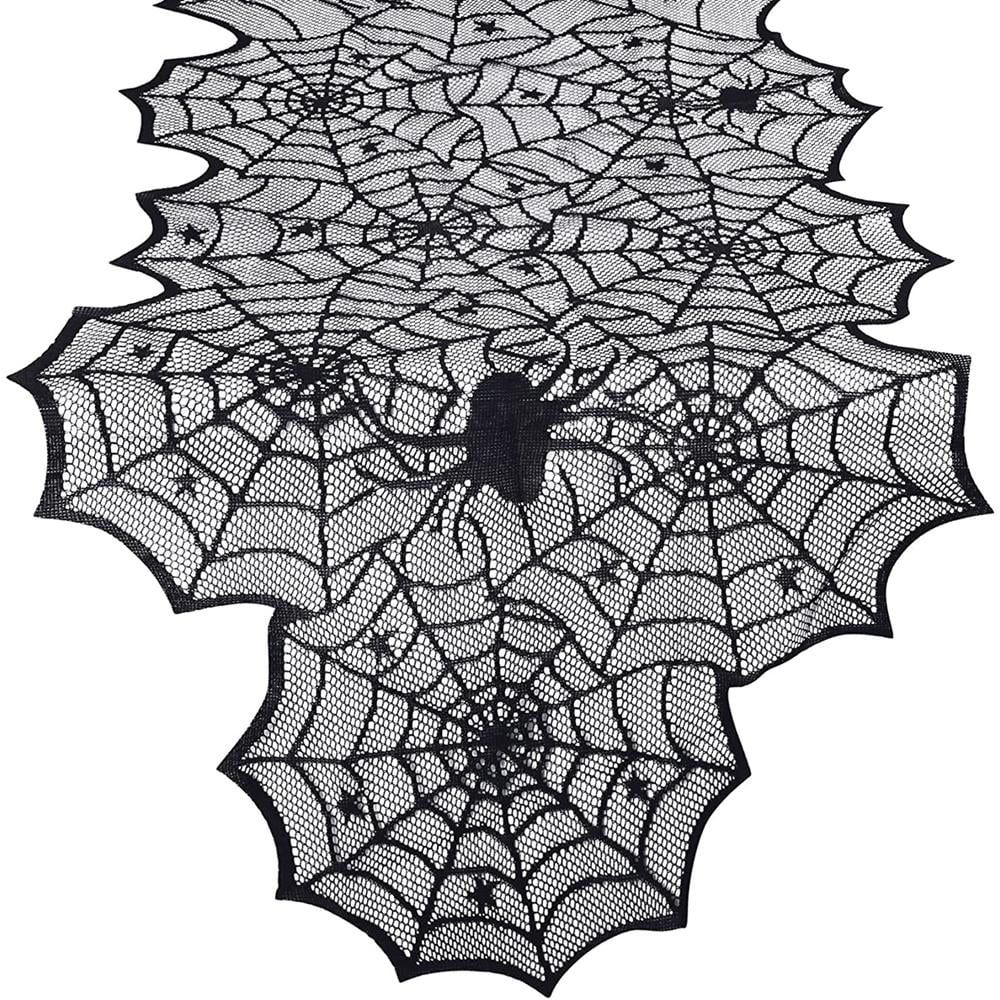 Halloween Table Runner, Spider Web Lace Halloween Table Decor Halloween Table Runners Party Decor... | Walmart (US)