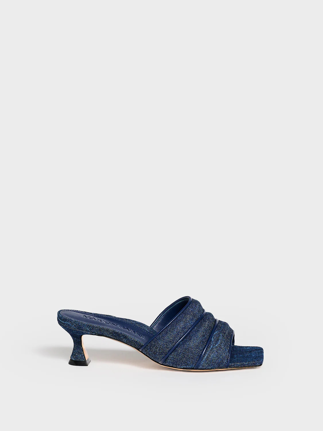 Genevieve Heel Slide | Navy Denim | Women's Sandal | Marion Parke | Marion Parke