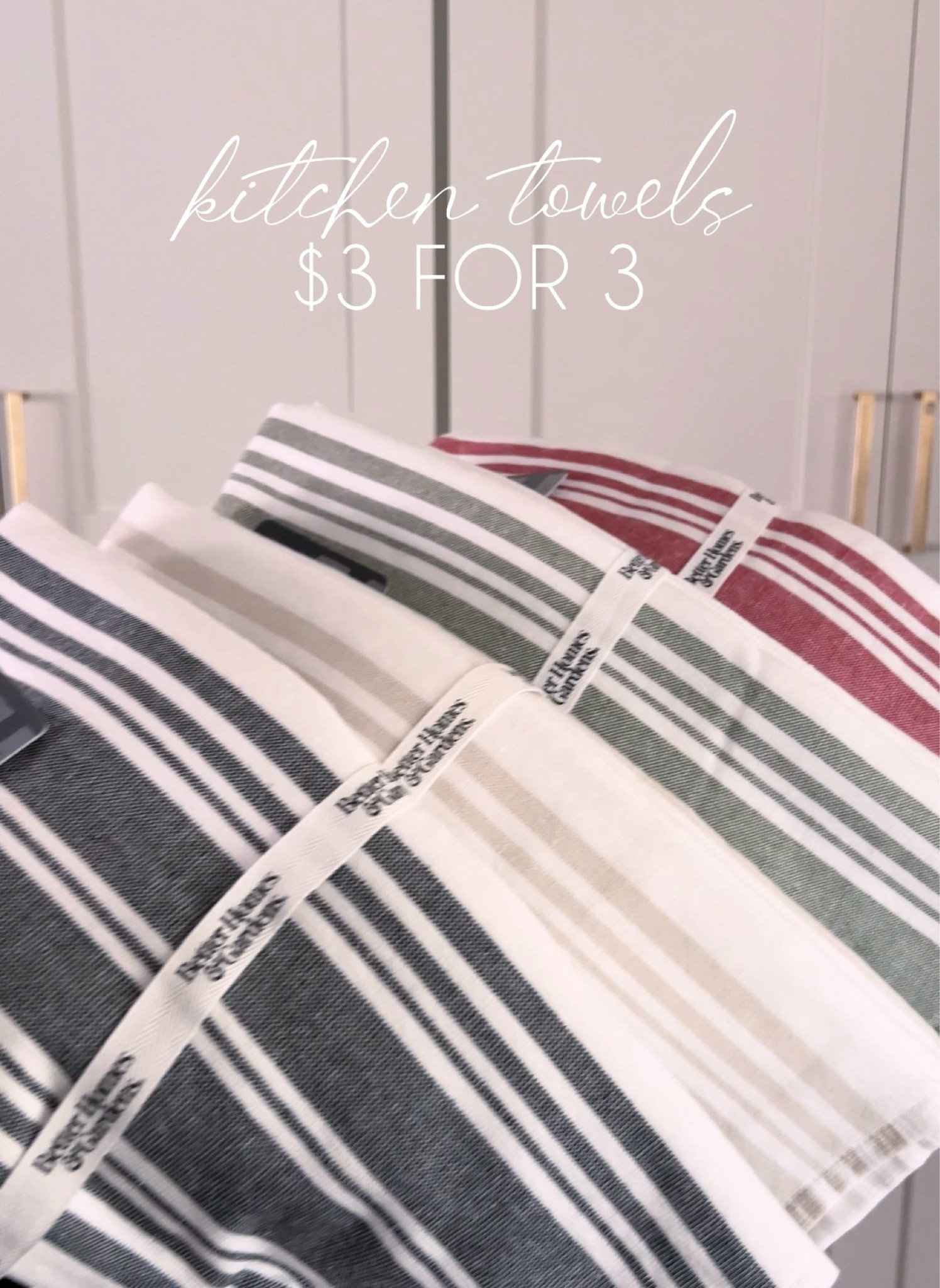 $3 for 3 kitchen towels on clearance. 

Walmart kitchen finds kitchen towels home decor home finds sale alert deal finder. 

#LTKFindsUnder50 #LTKSaleAlert #LTKHome