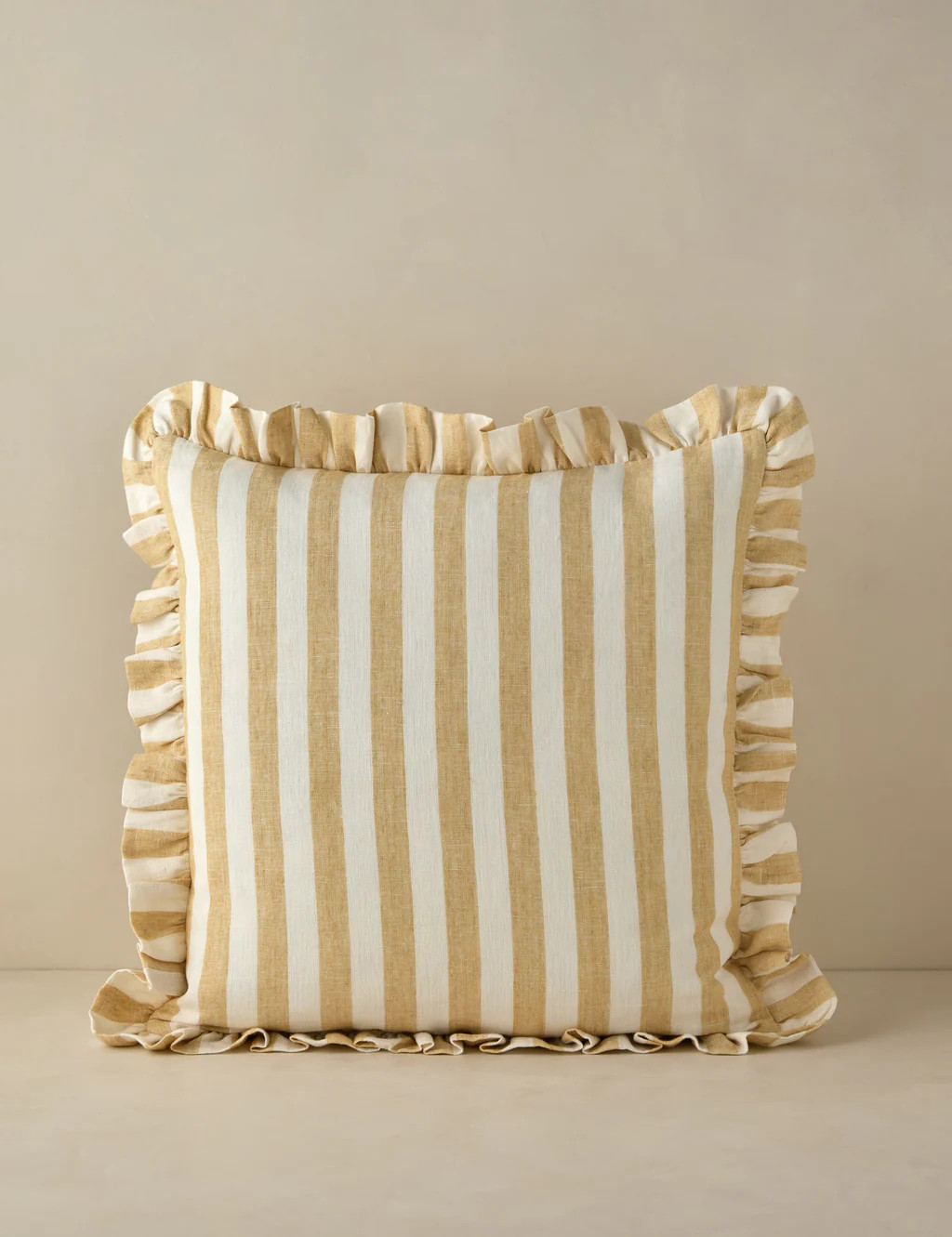 Amaroso Linen Ruffle Pillow | Lulu and Georgia 