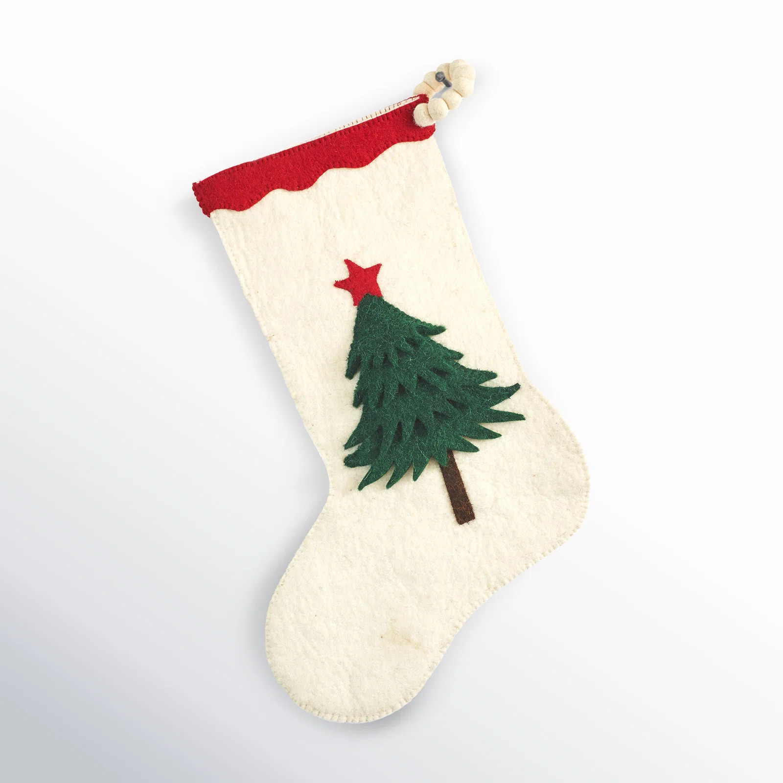 Hand Felted Wool Christmas Tree Stocking | AllModern