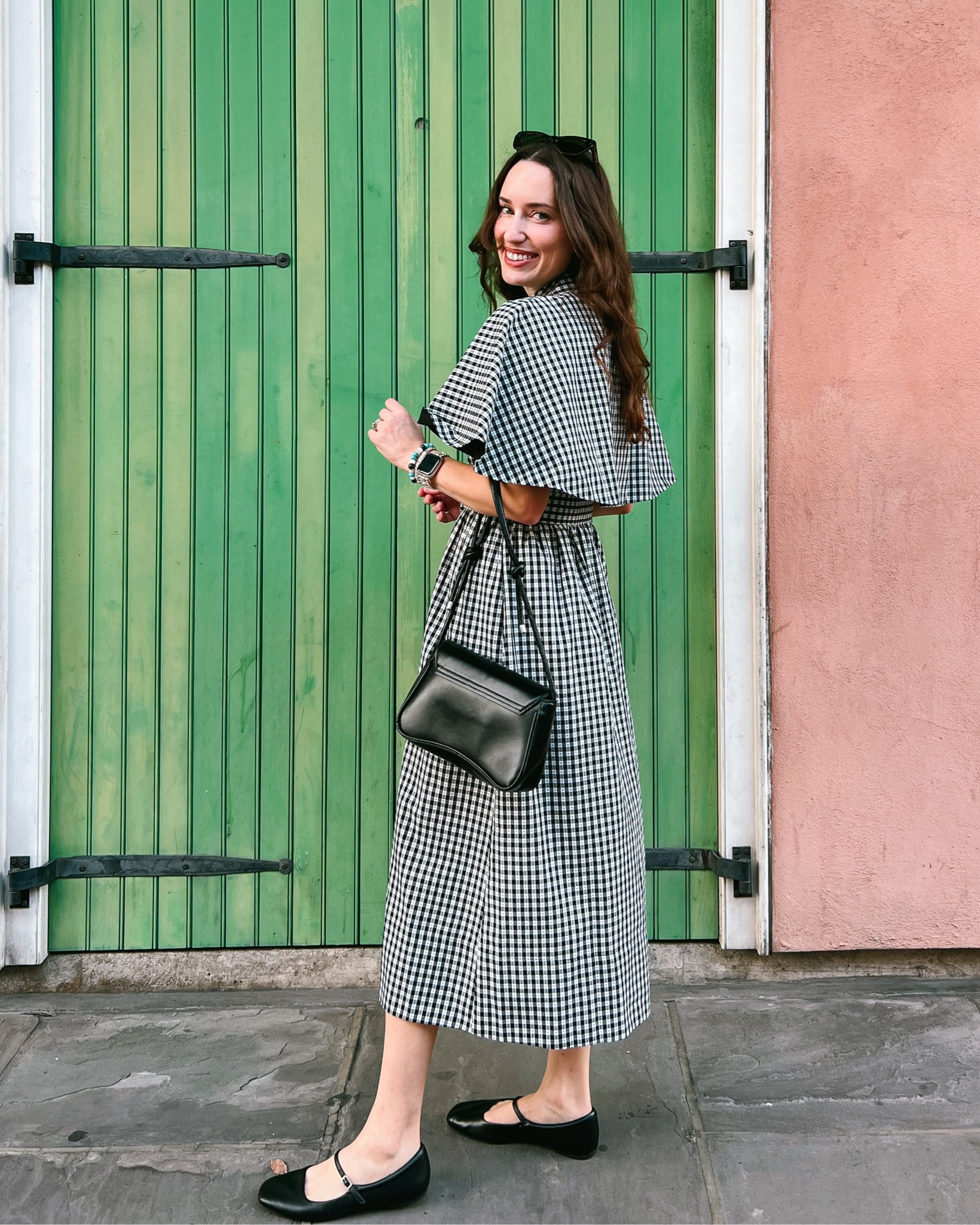 Tuckernuck gingham capelet dress 

#LTKStyleTip #LTKSeasonal