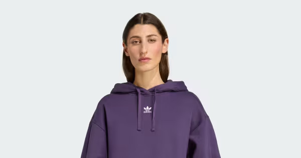 adidas Essentials Oversized Fleece Hoodie - Purple | Free Shipping with adiClub | adidas US | adidas (US)