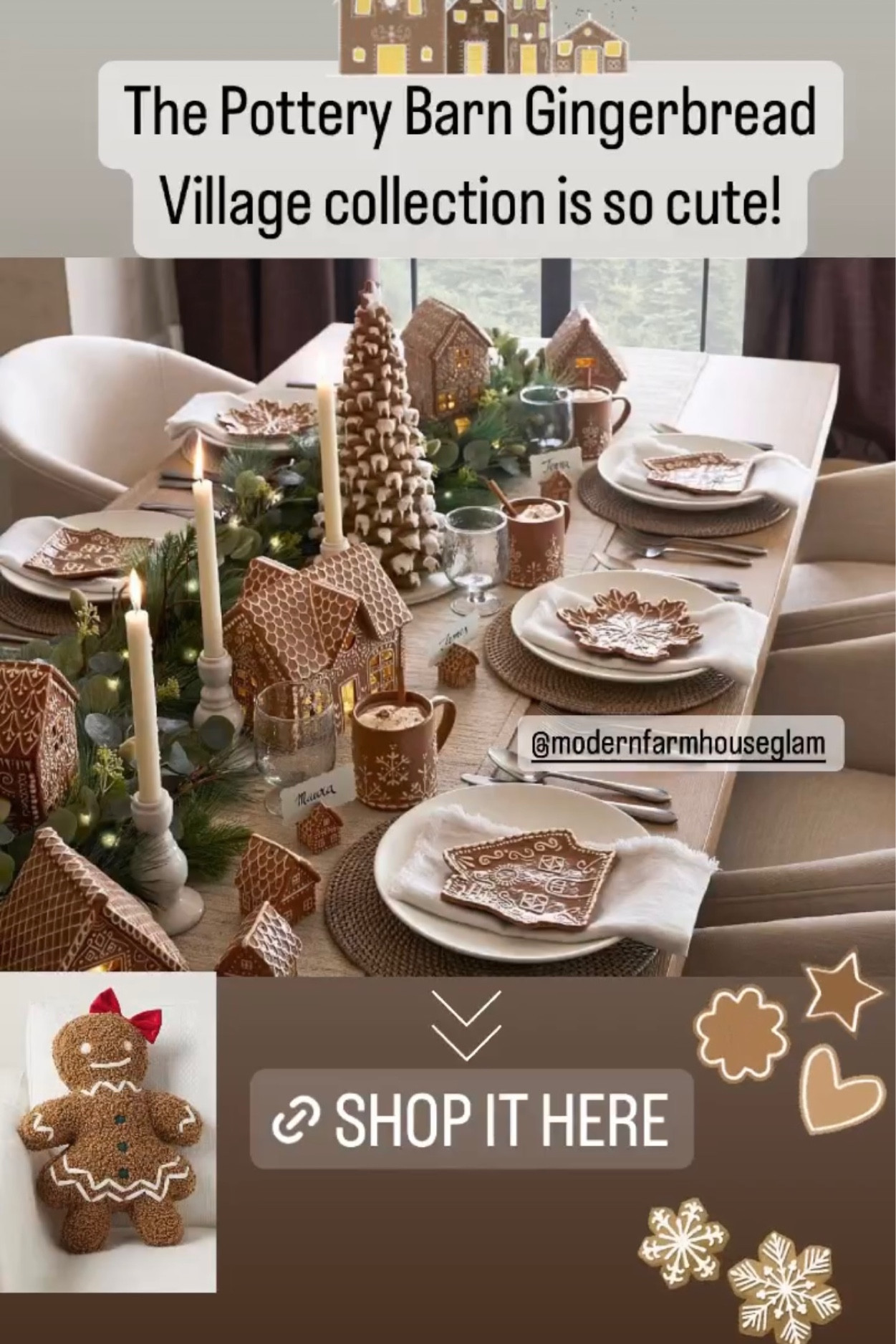 Pottery barn gingerbread collection is adorable! 

#LTKSeasonal #LTKhome #LTKHoliday