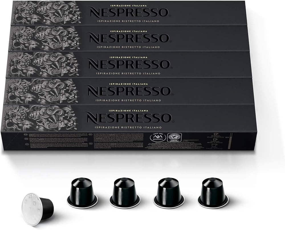 Nespresso Capsules OriginalLine, Ristretto Intenso, Dark Roast Coffee, Coffee Pods, Brews 1.35 Ou... | Amazon (US)