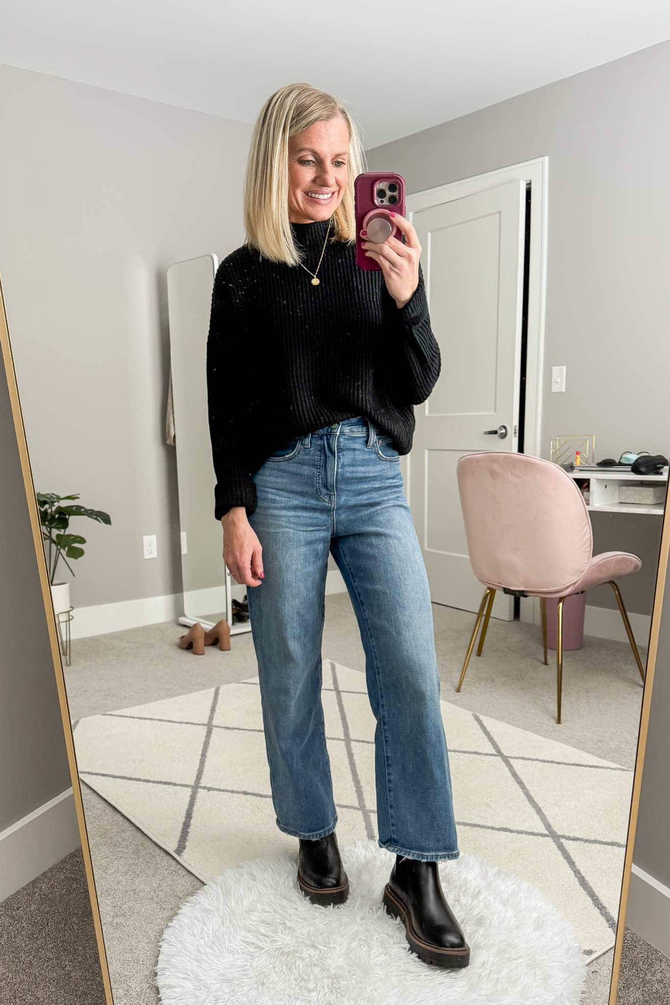 What I wore this week! Winter outfit idea! 
Sweater- xsmall (code: THRIFTYWIFE10
Jeans- thrifted, linked similar 

#LTKOver40 #LTKSeasonal #LTKStyleTip