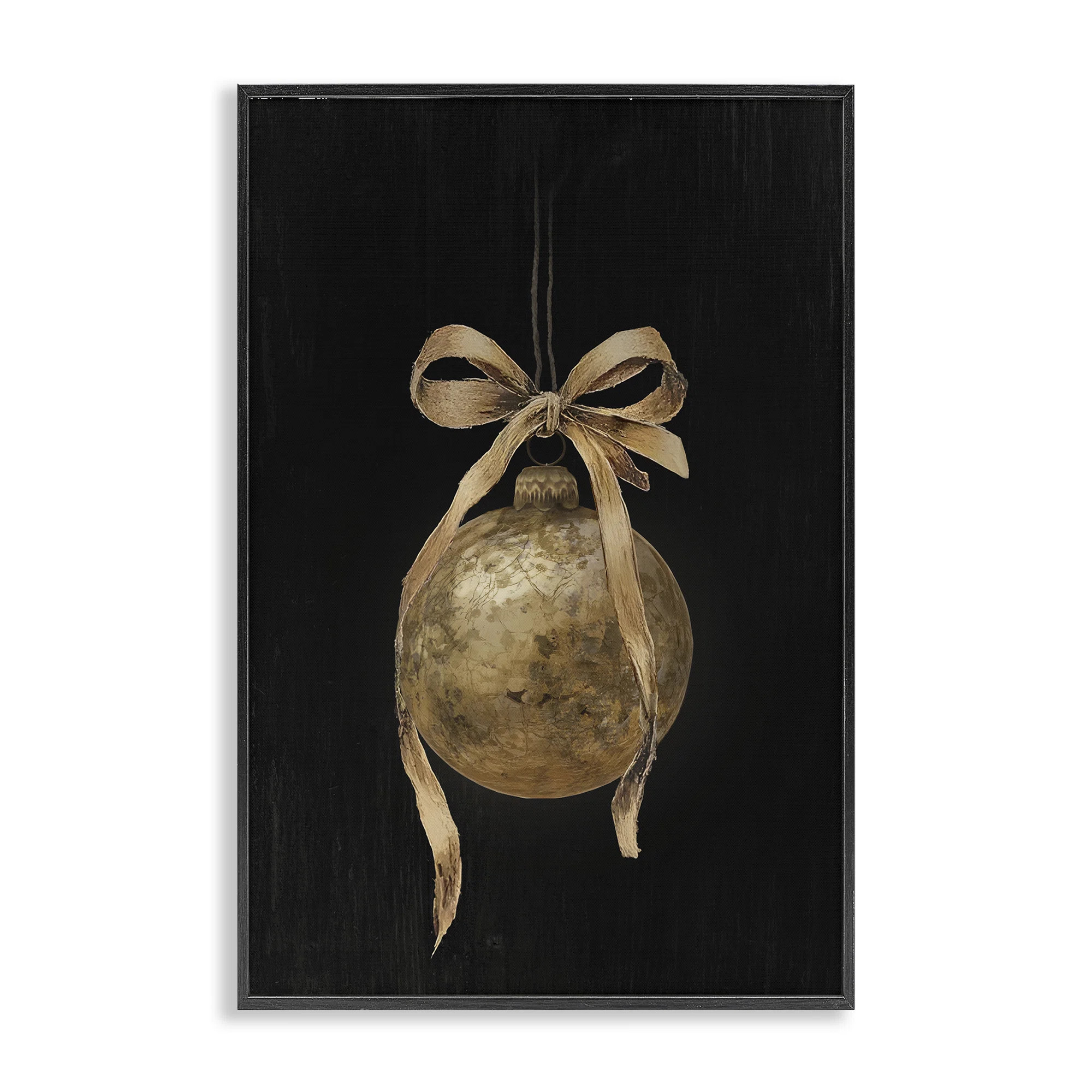 Stupell Industries Vintage Holiday Ornament on Framed Giclee Art, design by Lettered and Lined | ... | Wayfair North America