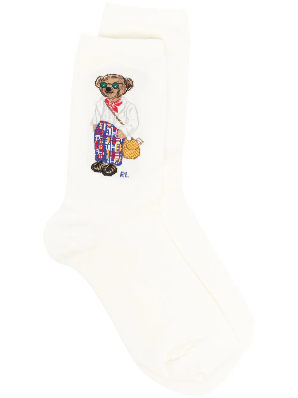 Polo Ralph Lauren Margaux Bear Crew Socks - Farfetch | Farfetch Global