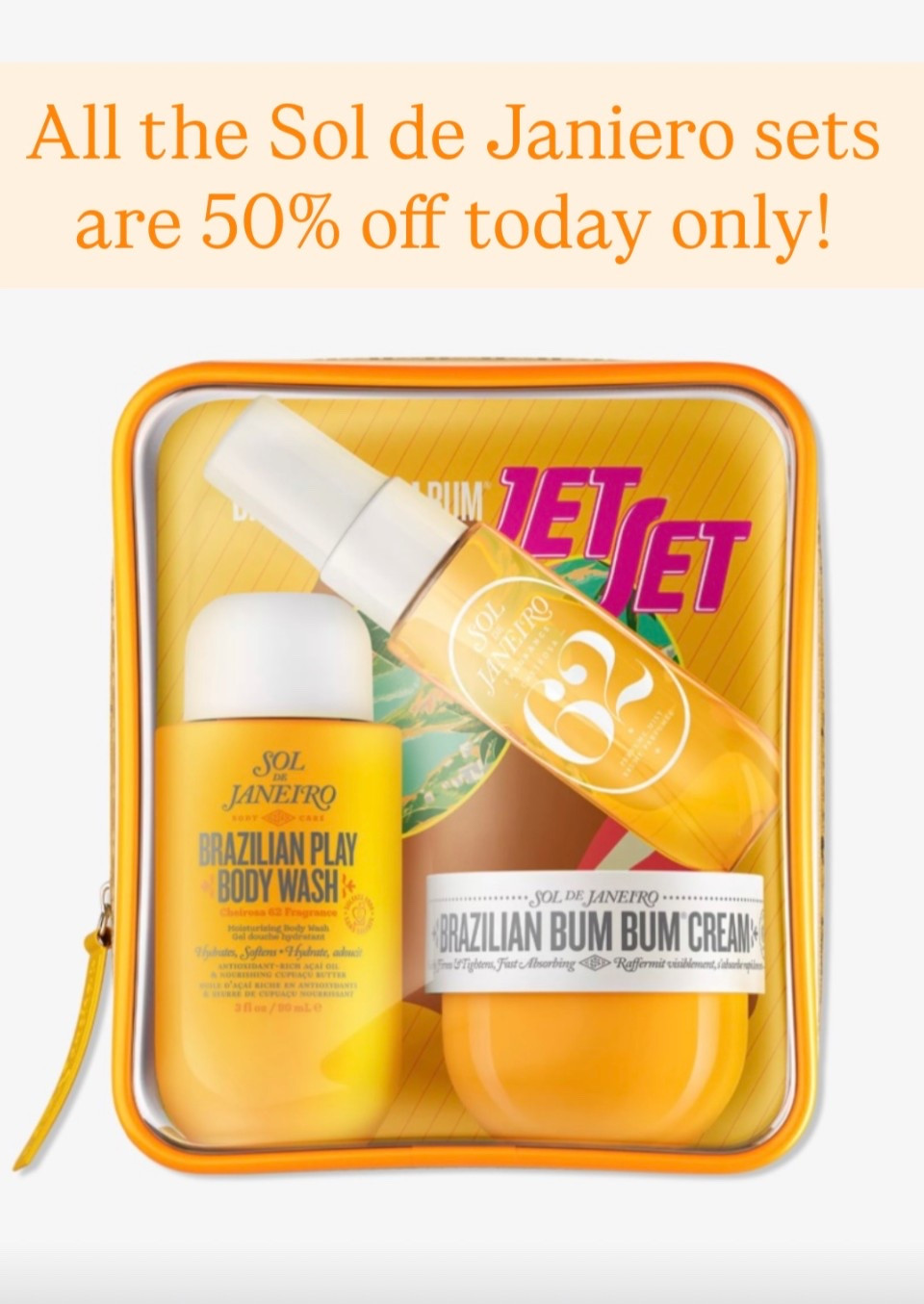 All the Sol de Janiero sets are 50% off today! 

#LTKBeauty #LTKSaleAlert #LTKFindsUnder50
