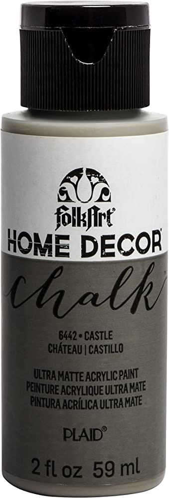 FolkArt Home Décor Chalk Furniture & Craft Paint in Assorted Colors, 2oz, Castle | Amazon (US)