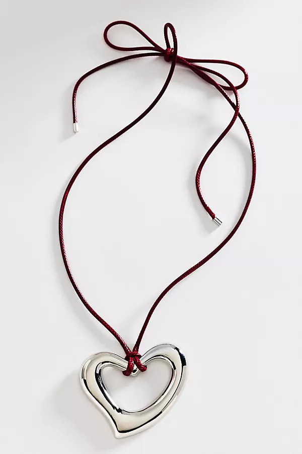 Corded Heart Pendant Necklace | Anthropologie (US)