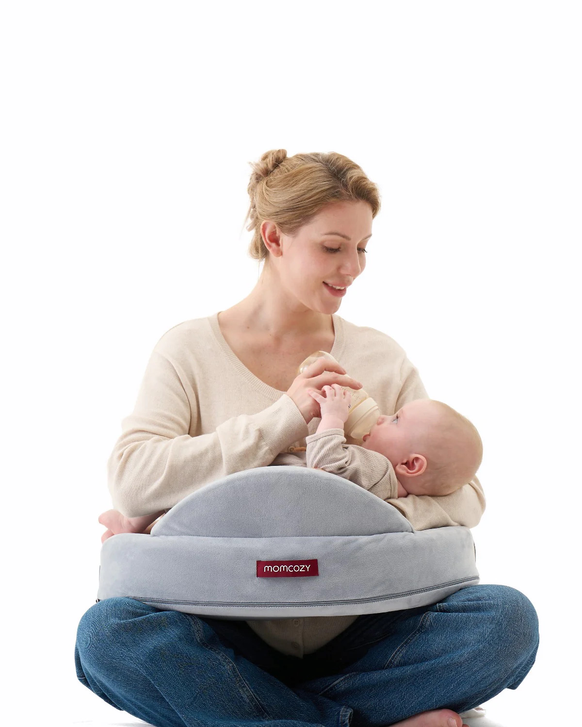 Ergonomic Nursing Pillow for Breastfeeding, Memory Foam Support - Momcozy | Momcozy US