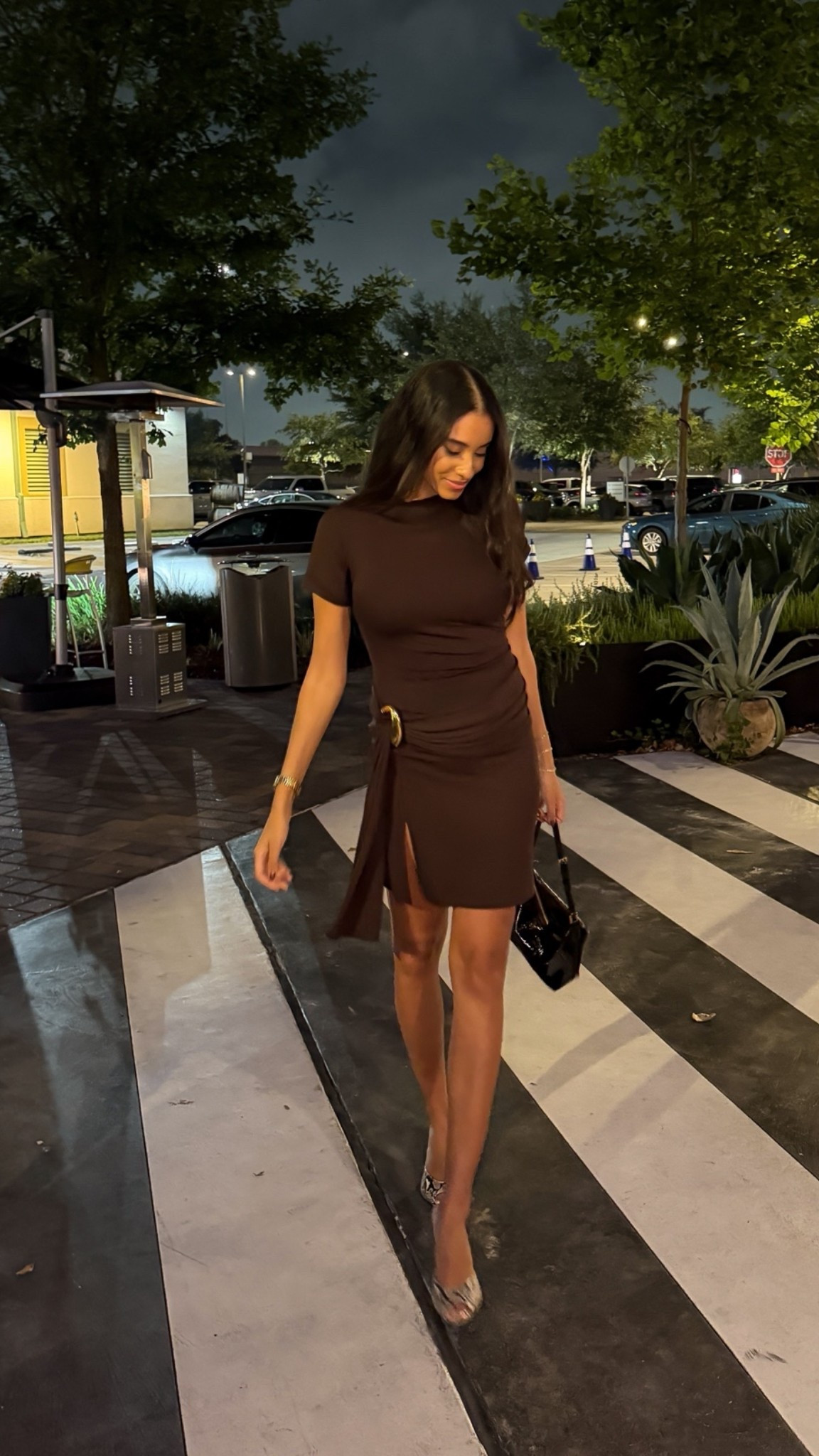 girls night out dress 🤎 #minidress #weekenddress #nightoutoutfit