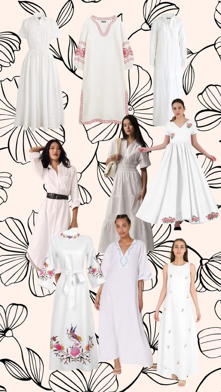 It’s white dress season! White dresses for all occasions and price points. 
Vacation, church, garden wedding guest dress, brunch and dinner 

#LTKSeasonal #LTKstyletip #LTKwedding