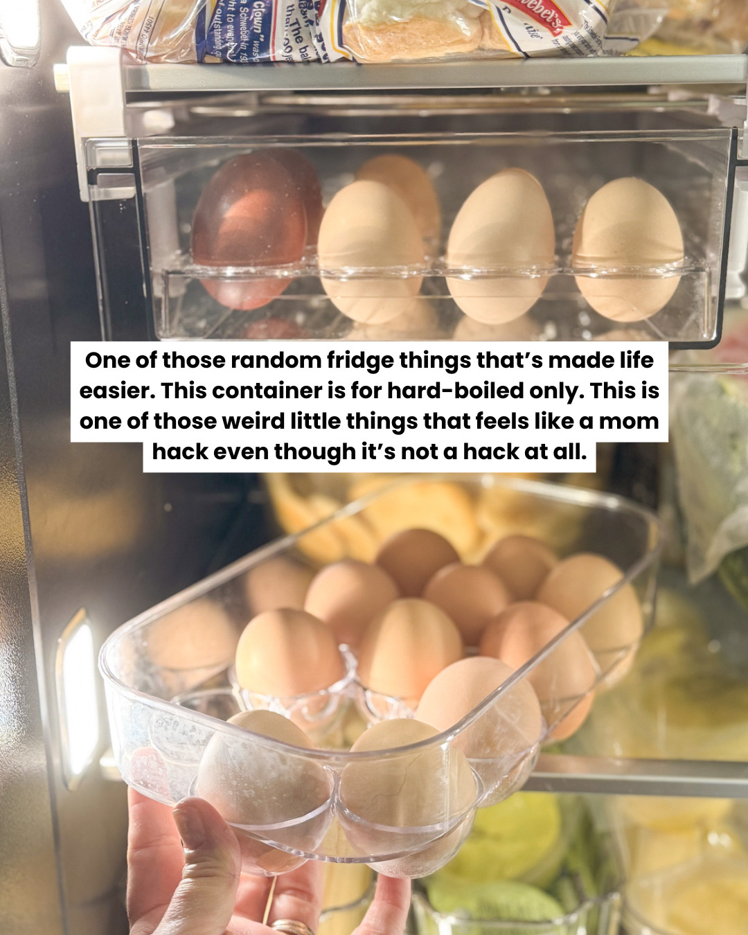 Hard-boiled egg storage that actually works. So simple, but saves me from mixing up raw vs. cooked.

egg organizer, fridge container, mom kitchen hack, meal prep storage 

 #LTKHome #LTKFindsUnder50 #LTKFamily