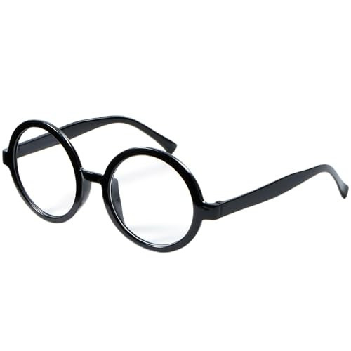 Spooktacular Creations Halloween Wizard Glasses，Wizard Round Glasses Costume Glasses, Halloween Black Circle Glasses Eyeglasses for Halloween Kids & Adults Costume Accessory Party Favor | Amazon (US)