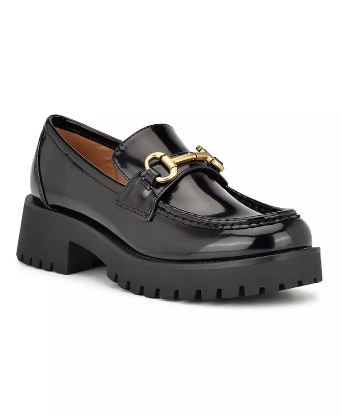 Nine West Women's Allmy Round Toe Lug Sole Casual Loafers - Macy's | Macy's