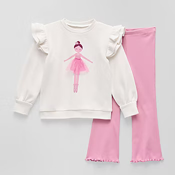 Okie Dokie Fleece Toddler & Little Girls 2-pc. Pant Set | JCPenney