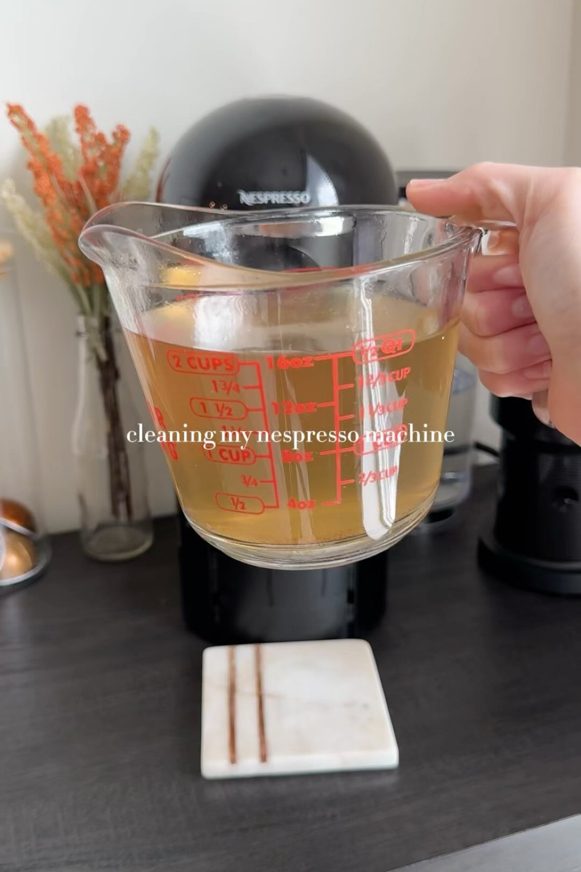 This was very much needed🫧 #nespresso #nespressocleaning #nespressovertuo #nespressomachine #nespressohacks #howtocleannespressomachine #howtocleannespresso #nespressomoments #coffee