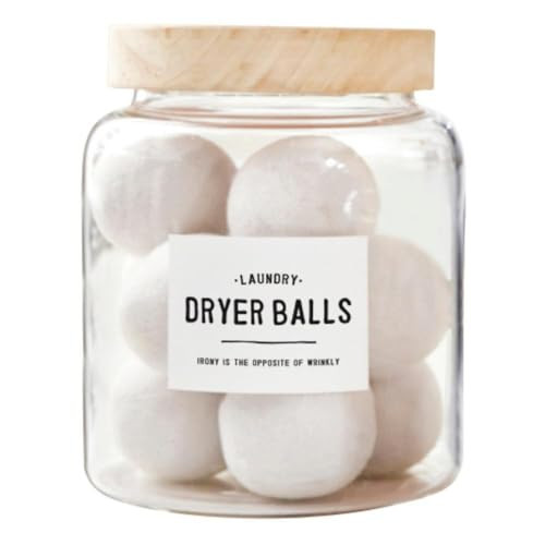 Santa Barbara Design Studio Glass Canister for Laundry Room Clear Storage Jar, Extra Large, Dryer Balls | Amazon (US)