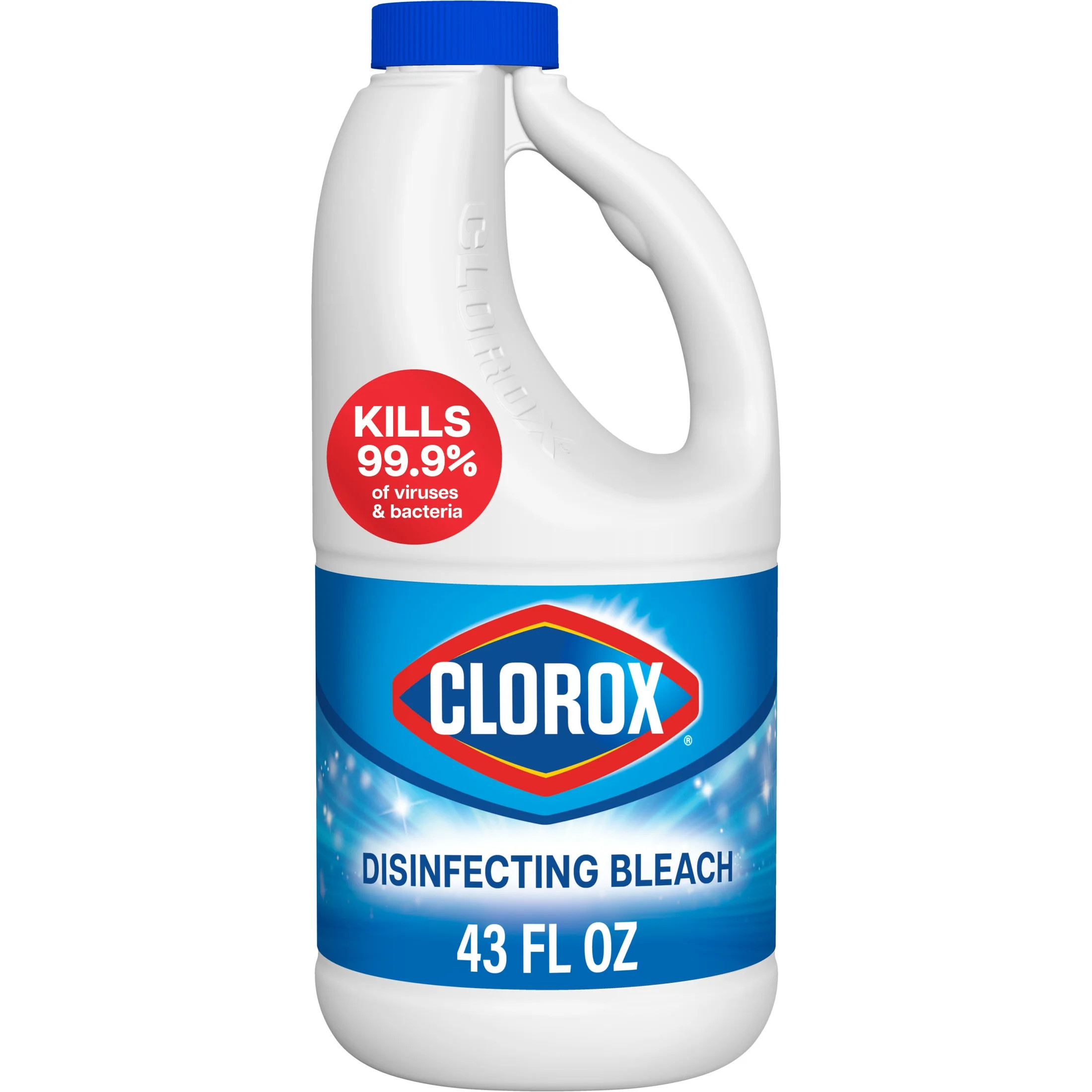 Clorox Disinfecting Liquid Bleach Cleaner, Regular Scent, 43 fl oz - Walmart.com | Walmart (US)
