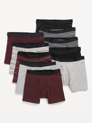 Soft-Washed Built-In Flex Boxer-Briefs Underwear 10-Pack for Men -- 6.25-inch inseam | Old Navy (US)