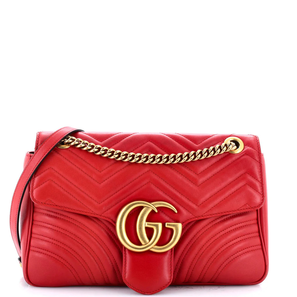 GG Marmont Flap Bag Matelasse Leather Medium | Rebag