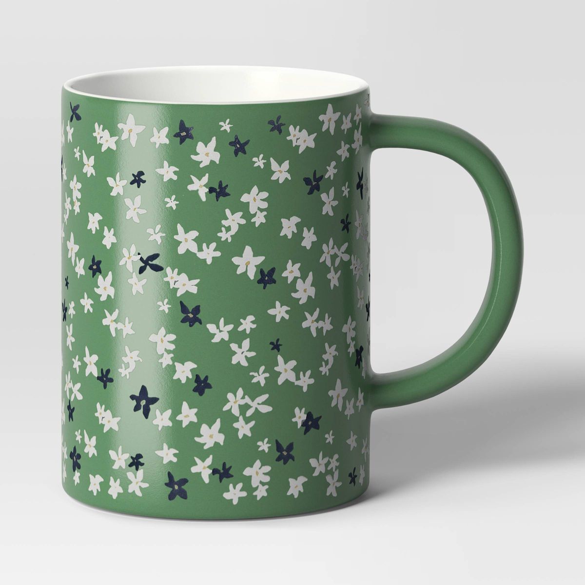 16oz Floral Stoneware Mug Green - Room Essentials™ | Target