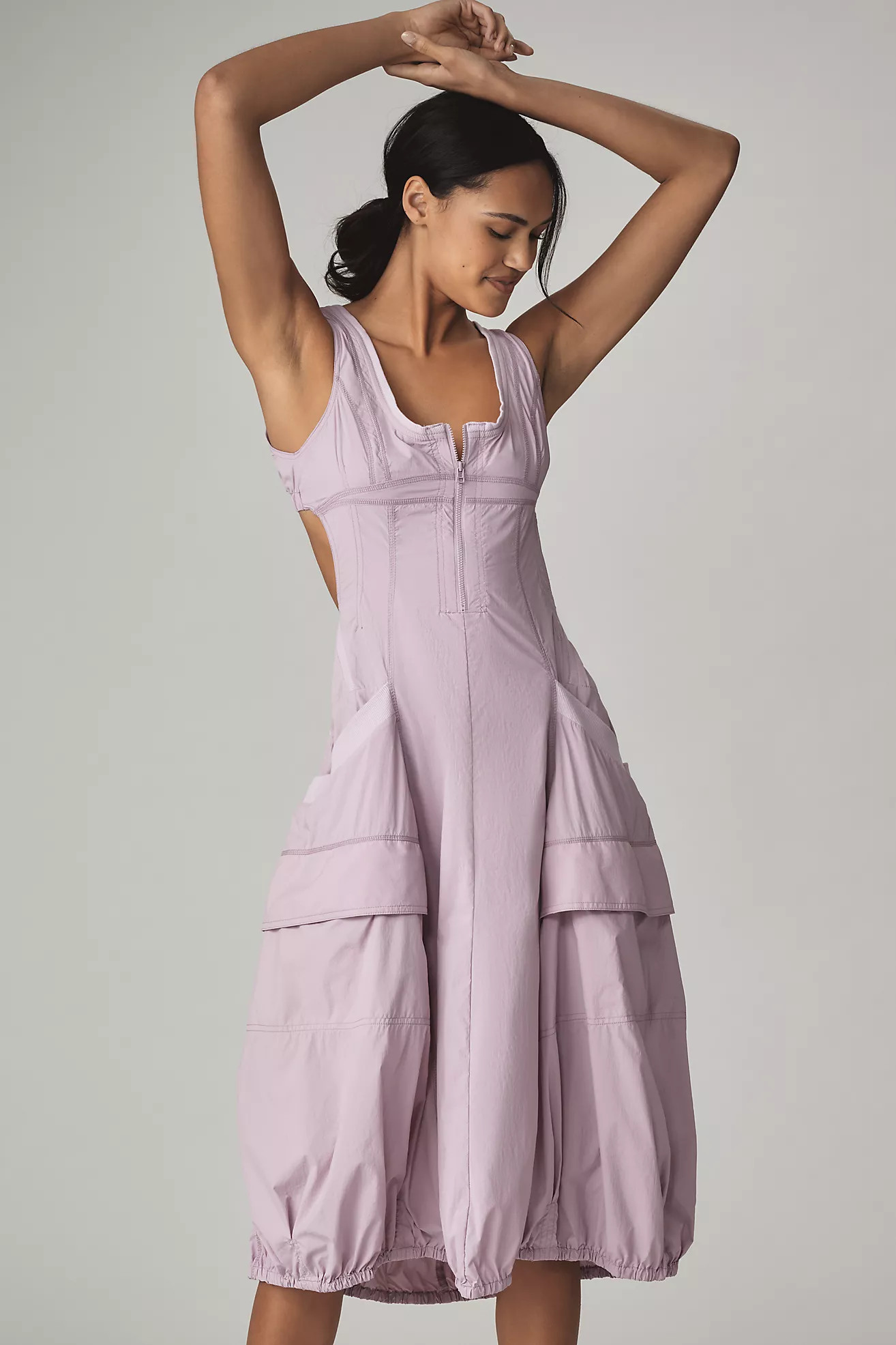 Daily Practice Fastpack Bubble-Hem Midi Dress | Anthropologie (US)