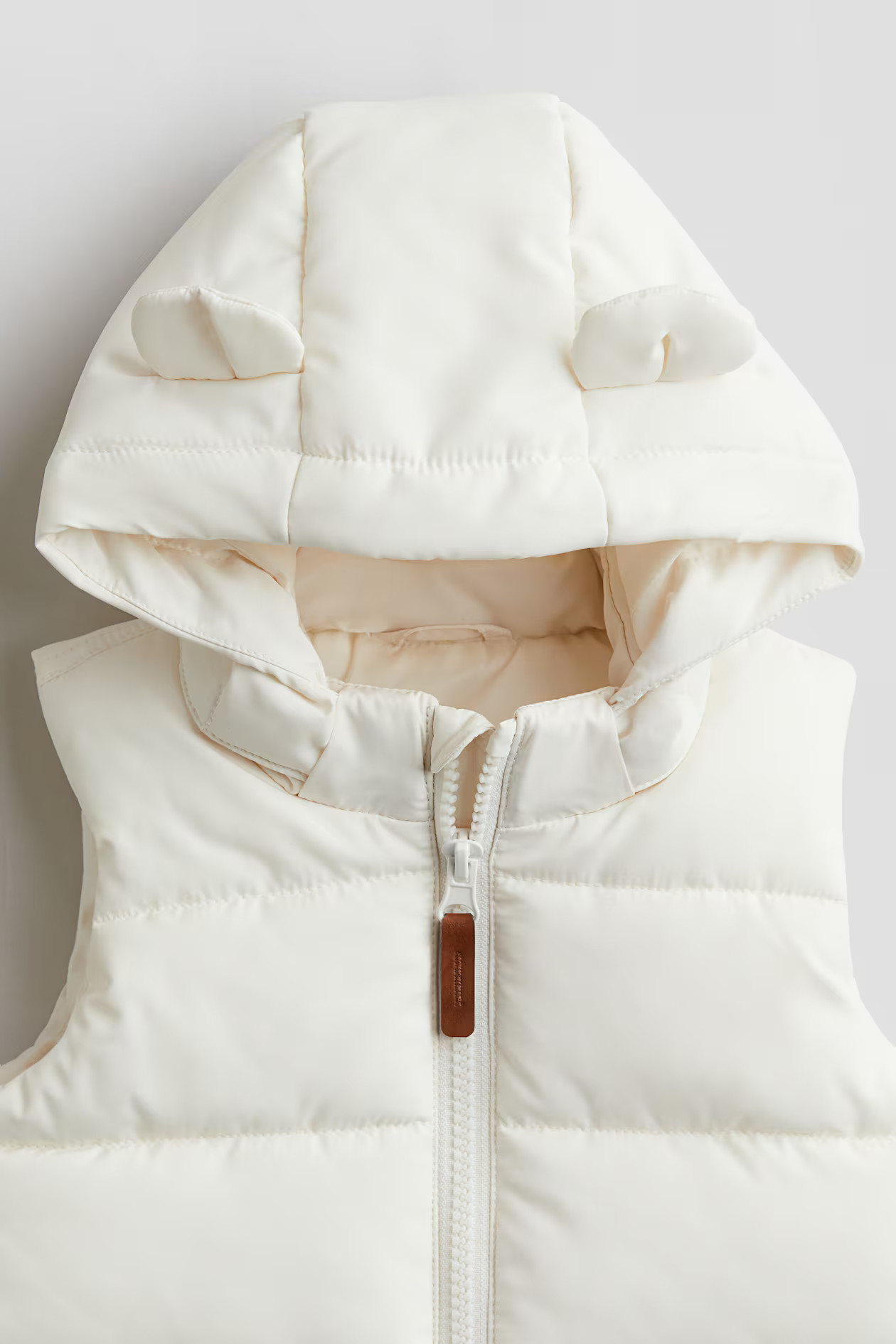 Hooded Vest - White - Kids | H&M US | H&M (US + CA)