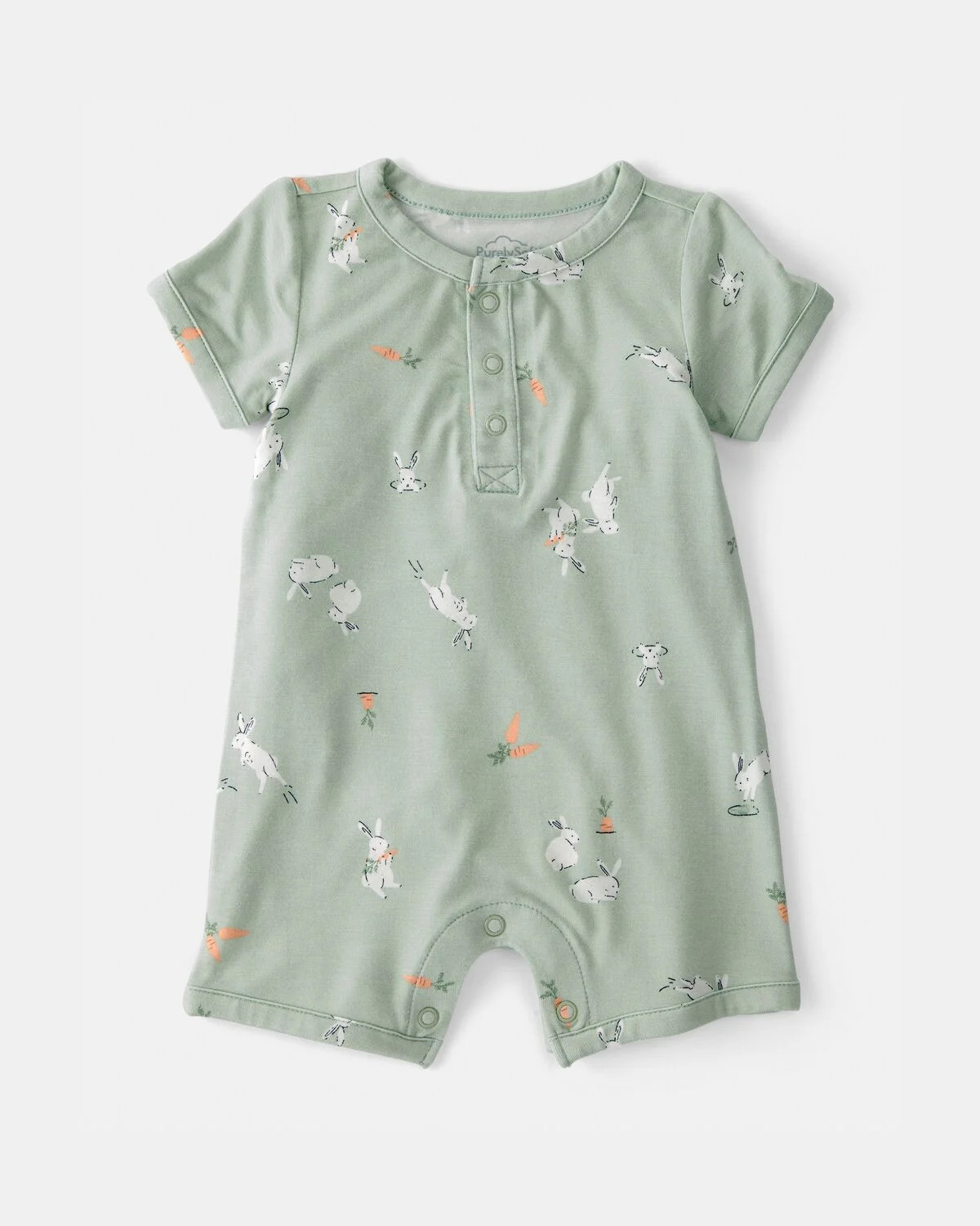 Baby Easter Bunny PurelySoft Romper - Green | Carter's Inc