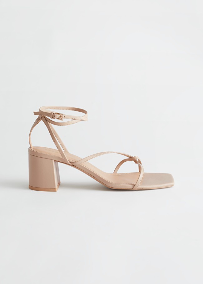 Strappy Heeled Leather Sandals | & Other Stories (EU + UK)
