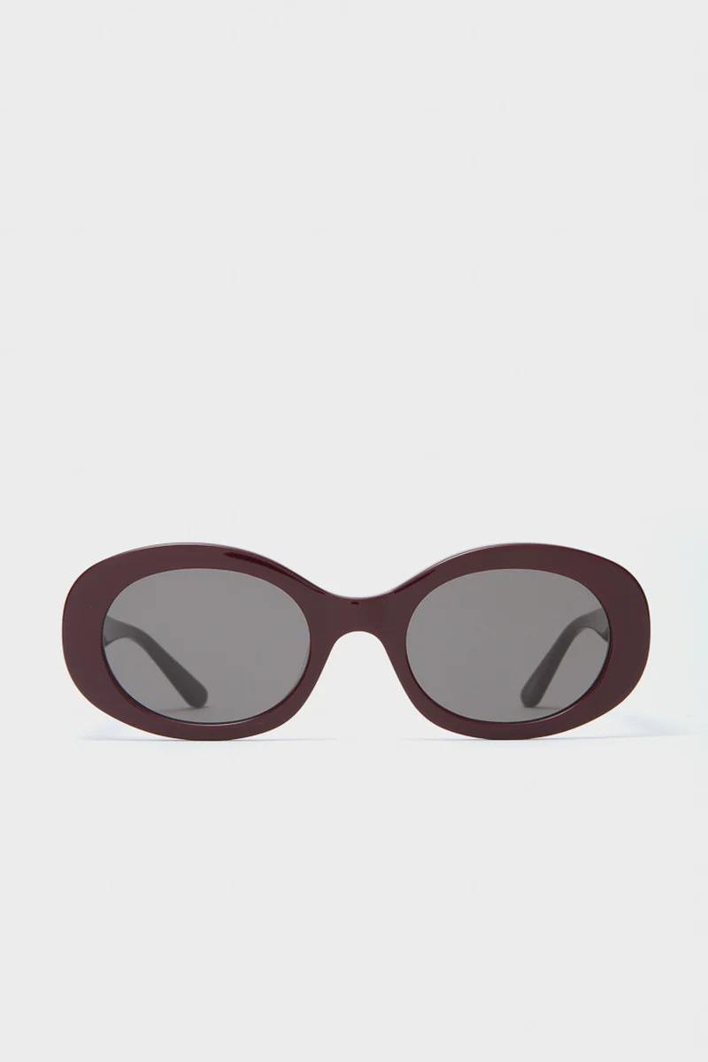 Dark Cherry Lacquer Lainey Sunglasses | Tuckernuck (US)