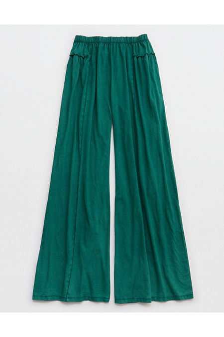 Aerie Happiest Wide Leg Pant Women's Deep Forest XXL | Aerie